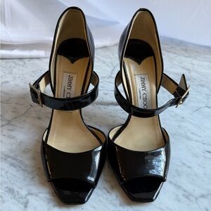 Jimmy Choo Black Patent Leather Heels